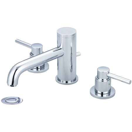 Pioneer Industries Two Handle Widespread Bathroom Faucet, Compression Hose, Chrome, Weight: 8.3 3MT500